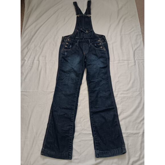 Old Navy Special Edition Ultra Low Waist Bib Overalls Women's Size XS Blue Denim - Picture 1 of 10